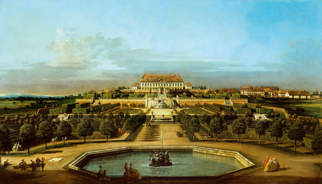 Bernardo_Bellotto,_The_Schloss_Hof,_Garden_Side